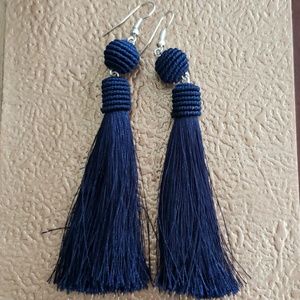 Tassle earrings made by indigenous artisans